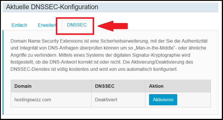 Domain DNSSEC DE 01