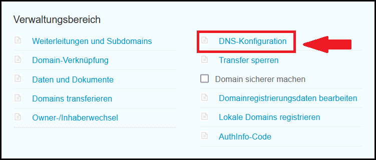 Domain DNS DE 01